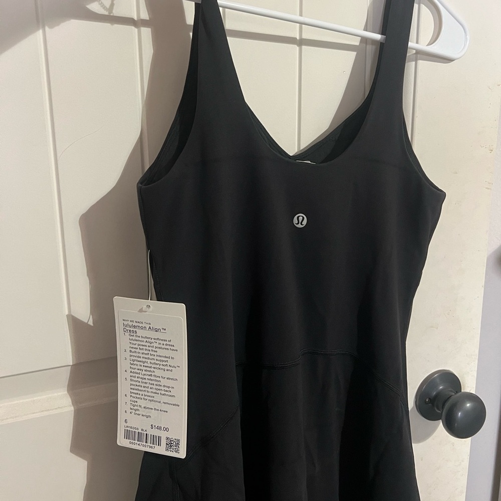 NWT Lululemon black align dress